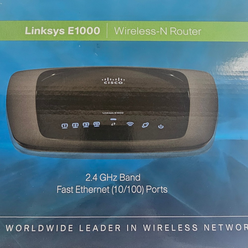 Linksys E1000 Wireless-N Router 2.4 GHz Band Fast Ethernet Home‎ Network